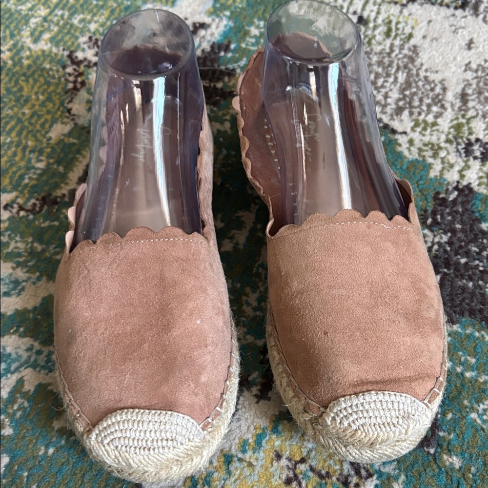 Crown Tan Suede Espadrilles